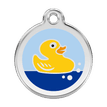 Red Dingo Stainless Steel Engraved Dog Tag Rubber Duck Light Blue additional 1