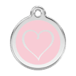 Red Dingo Stainless Steel Engraved Dog Tag Tribal Heart Pink additional 1