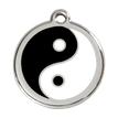 Red Dingo Stainless Steel Engraved Dog Tag Ying Yang Black additional 1