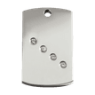 Red Dingo Diamante Engraved Dog Tag Rectangle additional 1