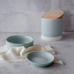 Great&amp;Small Penrose Teal Stoneware Pet Bowl additional 4