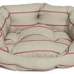 Danish Design Heritage Red &amp; Cream Stripe Herringbone Deluxe Slumber Dog Bed additional 1