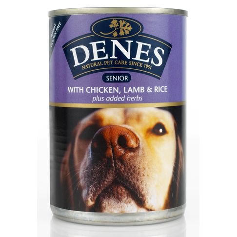12 x Denes Dog Senior Chicken Lamb &amp; Rice + Herbs 400g