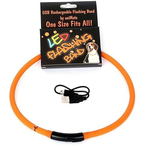 AniMate Walking Mate Orange Flashing LED Band (70cm)