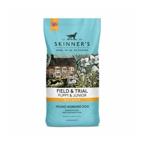 Skinners Field &amp; Trial Puppy &amp; Junior Duck And Rice Dry Dog Food