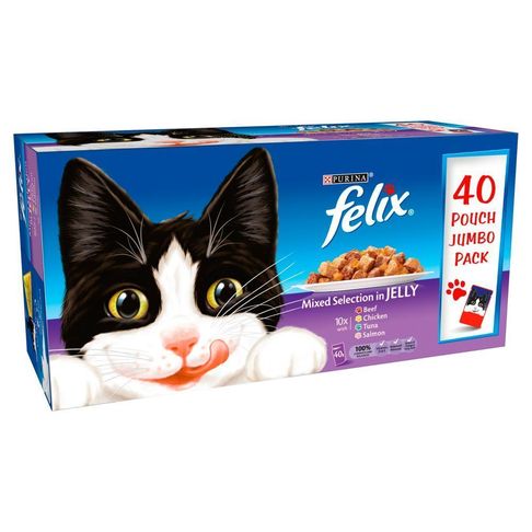 Felix Mixed Selection In Jelly Wet Cat Food 40 x 100g