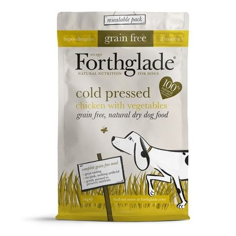 Forthglade Grain Free Cold Pressed Dry Dog Food Chicken