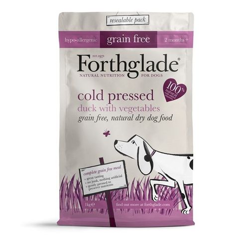 Forthglade Dog Cold Pressed Dry Dog Food Duck - Grain Free