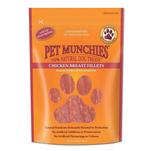 Pet Munchies Natural Chicken Breast Fillets Dog Treats