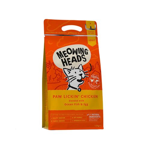 Meowing Heads Paw Lickin' Chicken Dry Cat Food