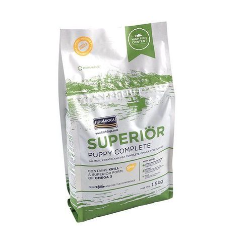 Fish4Dogs Superior Puppy (Small Kibble) Complete Dry Dog Food