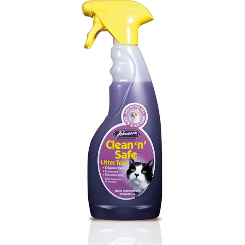Johnson's Clean 'n' Safe Cat Litter Tray Disinfectant Cleaner 500ml