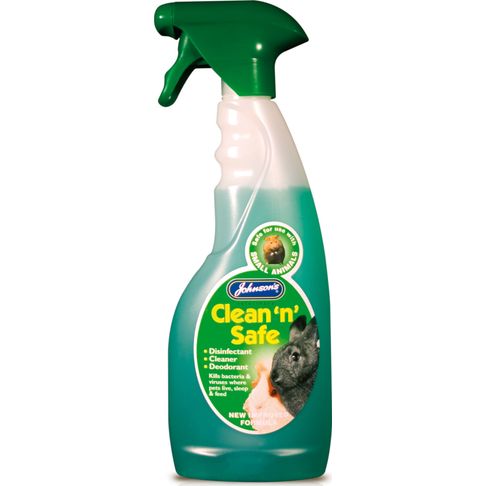 Johnson's Clean N Safe Disinfectant/Cleaner For Small Animals 500ml