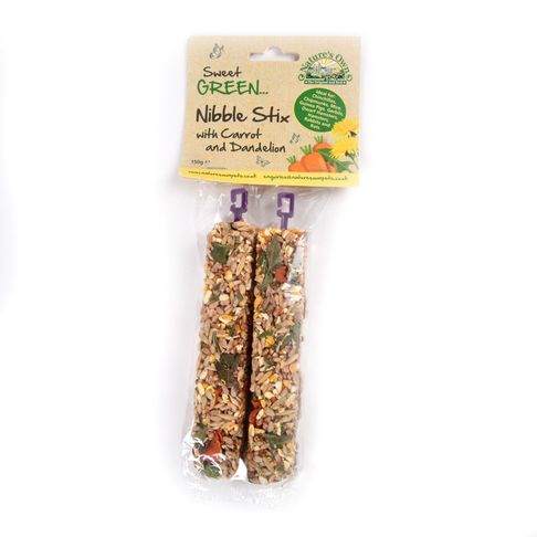 Nature's Own Sweet Green Nibble Stix with Carrot and Dandelion