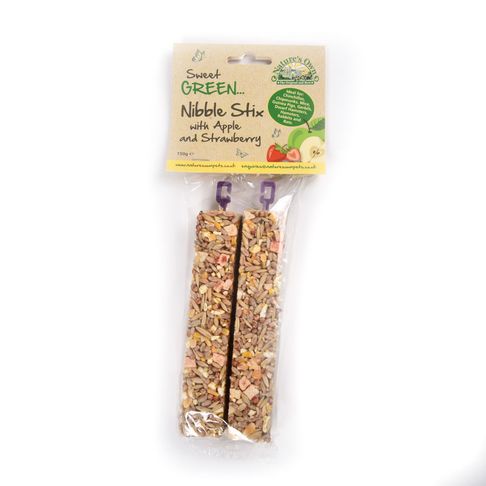 Nature's Own Sweet Green Nibble Stix with Apple and Strawberry