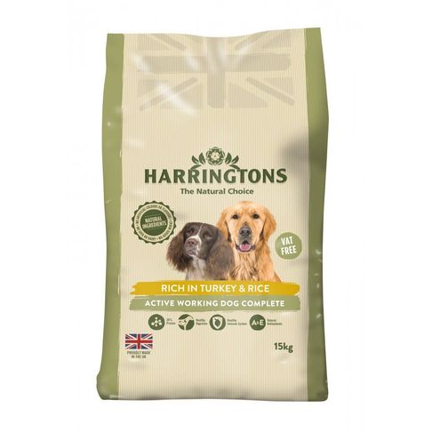 Harringtons Active Worker Turkey Dog Food 15kg