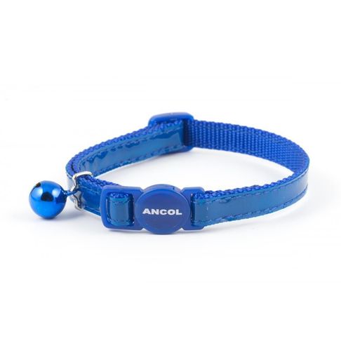 Ancol Cat Collar Gloss Reflective Blue 20 - 30cm