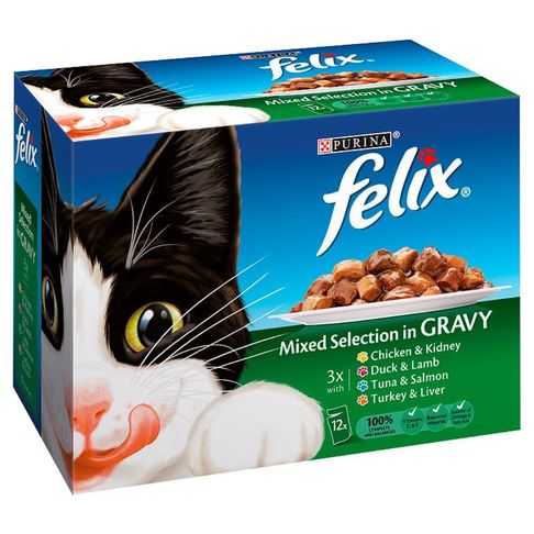 Felix Mixed Selection in Gravy Wet Cat Food 12 x 100g