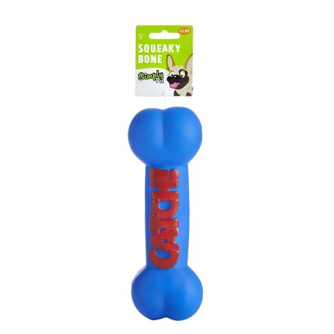 Simply Pet Squeaky Bone 9"