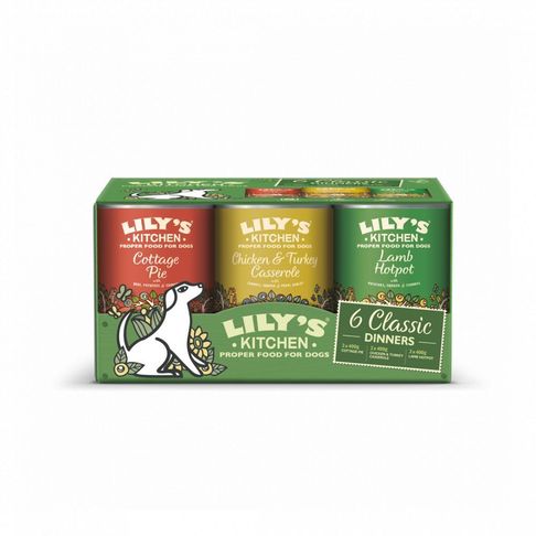 6 x 400g Lily's Kitchen Dog Classic Multi Pack