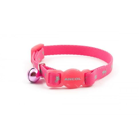Ancol Collar Kitten Hi-Viz Pink 11 - 20cm