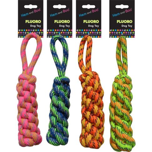 Hem &amp; Boo Fluro Rope Toy Short