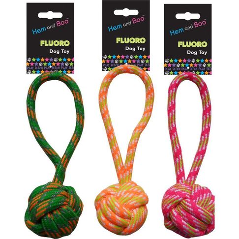 Hem &amp; Boo Fluro Rope Toy Thck