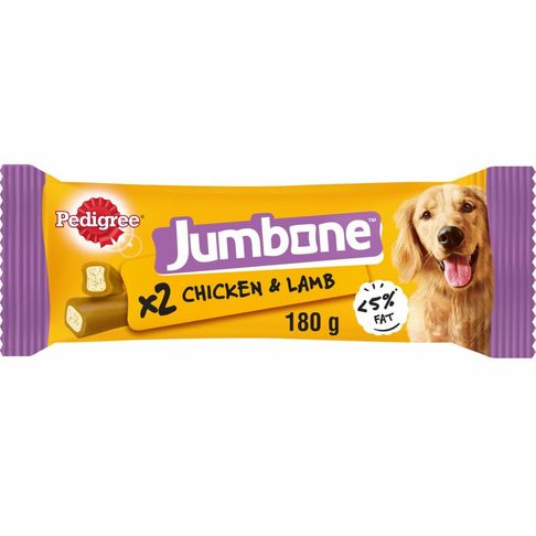 12 x 2 Piece Pedigree Jumbone Medium Dog Chicken &amp; Lamb