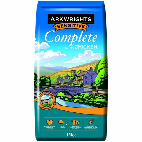 Arkwrights Sensitive Complete Dog Food with Extra Chicken 15kg