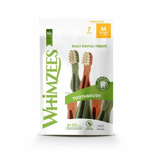 Whimzees Toothbrush Week Medium Dog Treats