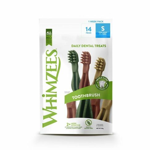 Whimzees Toothbrush Week Small Dog Treats