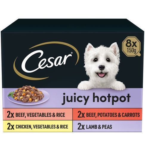 CESAR Juicy Hotpot Mixed Selection Dog Food 8 x 150g