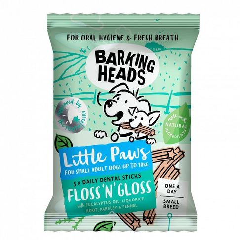 Barking Heads Floss &amp; Gloss Little Paws Dental Sticks Small Breed