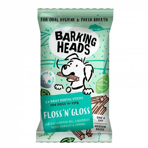 Barking Heads Floss &amp; Gloss Dental Sticks Medium Breed