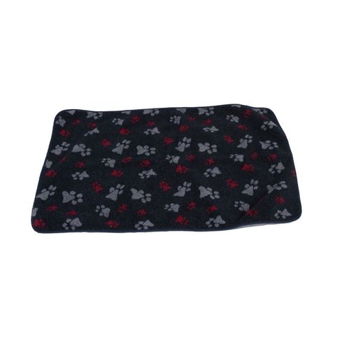 AniMate Blanket Navy Paw Medium