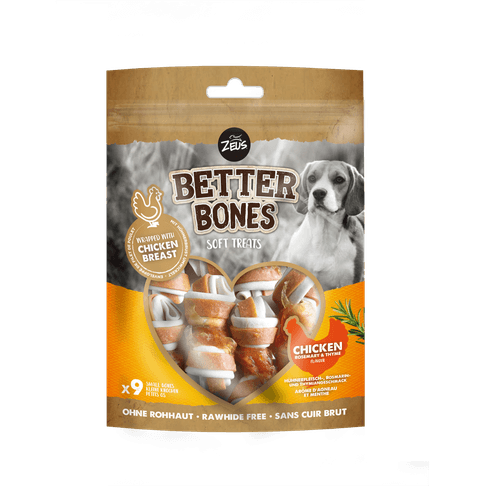 Zeus Better Bones Wrapped Chicken Dog Treats 7.5cm