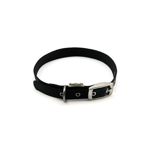 Great&amp;Small Classic Black Buckle Collar