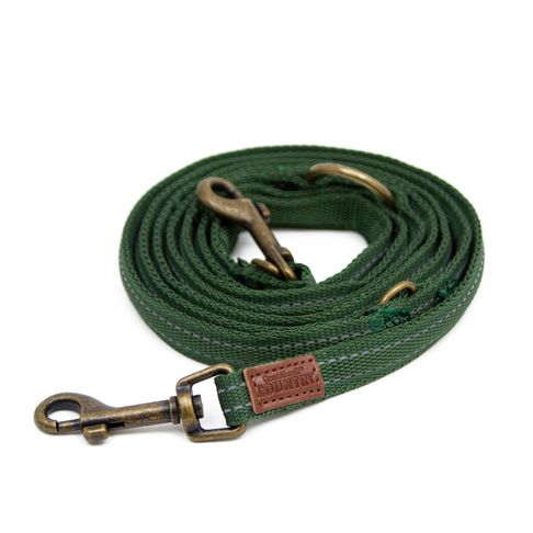 Great&amp;Small Country Adjustable Lead Forest Green