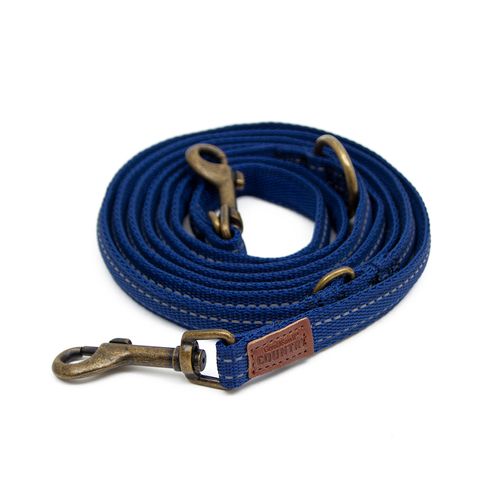 Great&amp;Small Country Adjustable Lead Indigo Blue