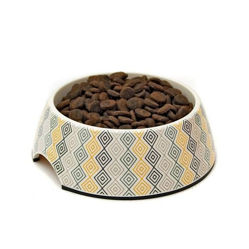 Great&amp;Small Cream Diamond Melamine Bowl