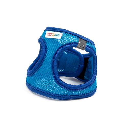 Great&amp;Small Little &amp; Lively Blue Mesh Harness with Velcro