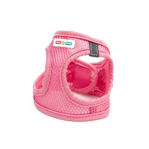 Great&amp;Small Little &amp; Lively Pink Mesh Harness with Velcro