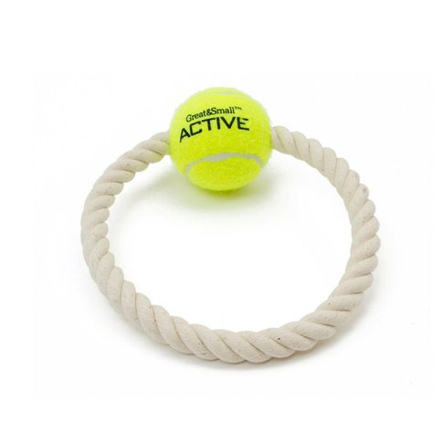 Great&amp;Small Tennis Ball Rope Ring
