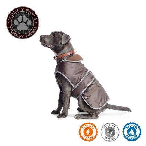 Ancol Stormguard Dog Coat in Chocolate Brown