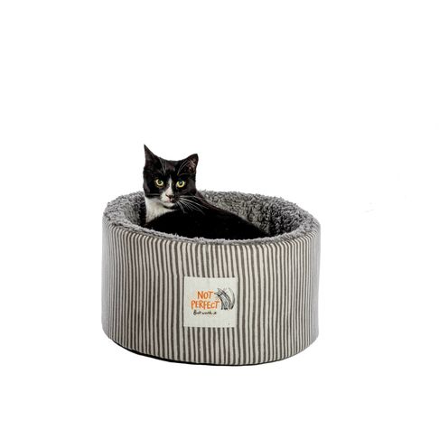 Battersea Snuggly Stripes Cat Cosy Bed