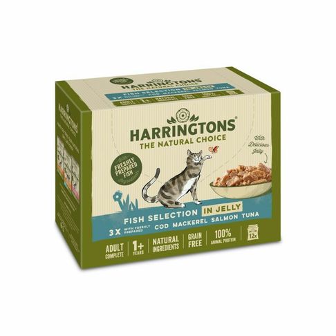 Harringtons Cat Fish Selection In Jelly 12 Pack x 85g
