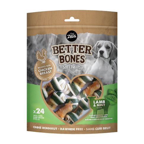 Zeus Better Bones Lamb &amp; Mint Bones Dog Treats (24 Pack)
