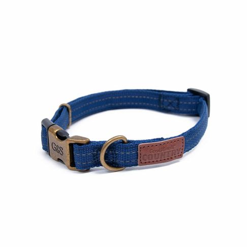 Great&amp;Small Indigo Blue Country Collar