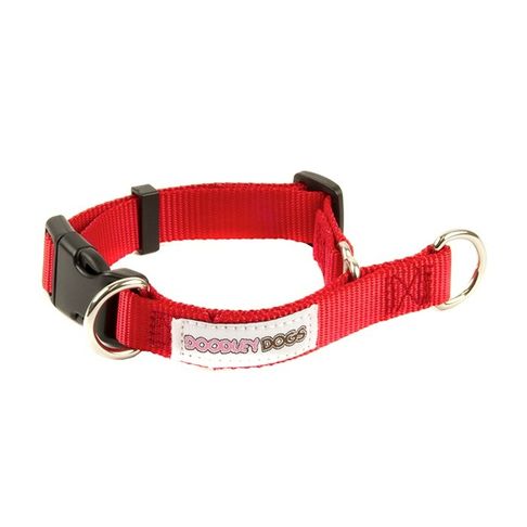 Great&amp;Small Doodley Dogs Red Plain Nylon Collar