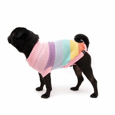 Great&amp;Small Penrose Knitted Sweater Pastel Rainbow